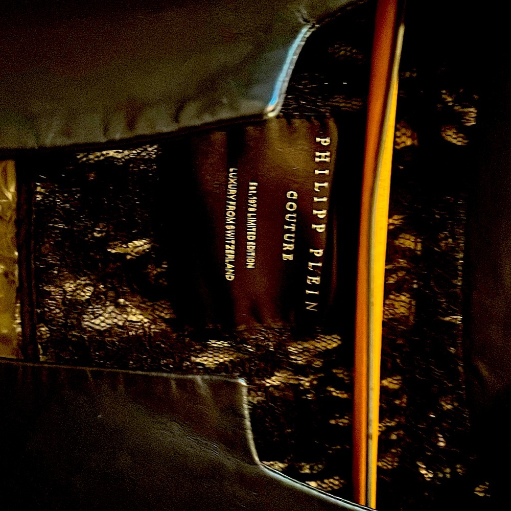 100 lamb leather luxurious haute couture Philipp plein size M ♥️